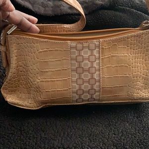Nine West Beige Crocodile Bag